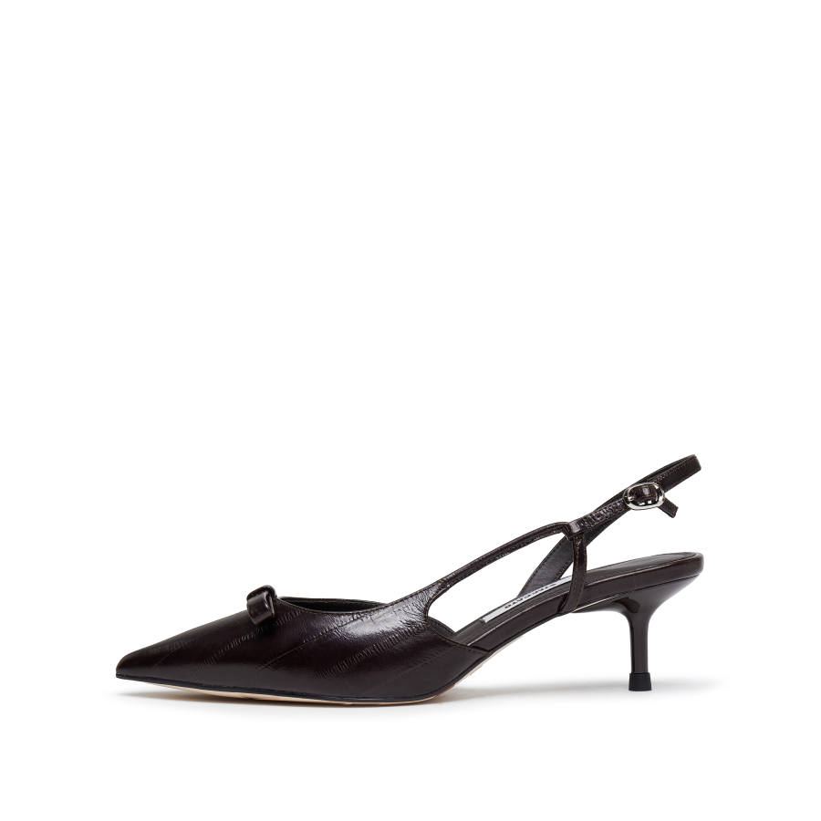 Staccato Kelly Cow Leather Slim Heel High Heels Women's