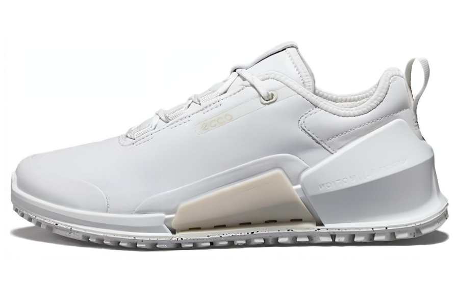 Ecco Top Grain Cow Leather Abrasion Resistant Low top Casual Shoes Women's White