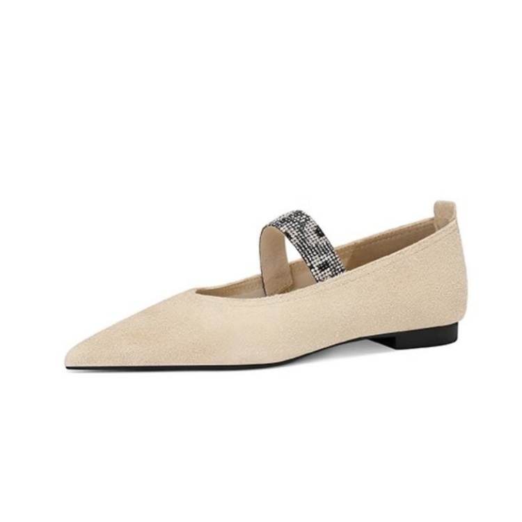 JESSICA SOPHIA Cow Suede Mary Jane Shoes Women's
