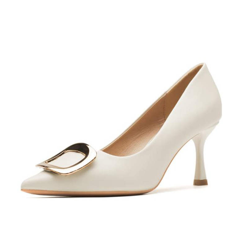 TATAYA Microfiber Leather Slim Heel High Heels Women's