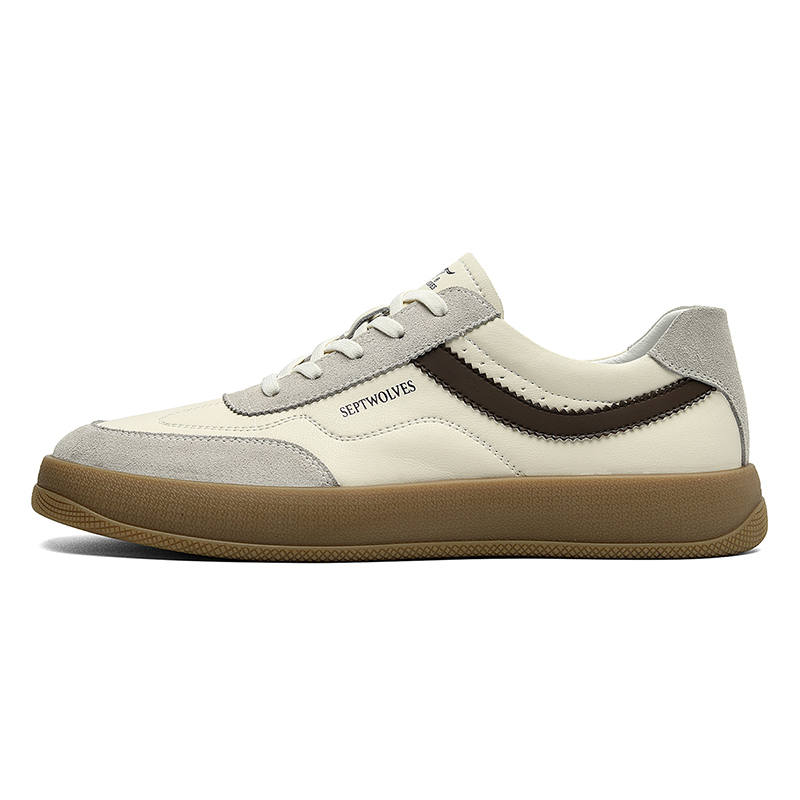 SEPTWOLVES Slip Resistant Lightweight Height Increasing Low top Skateboard Shoes Men's Box