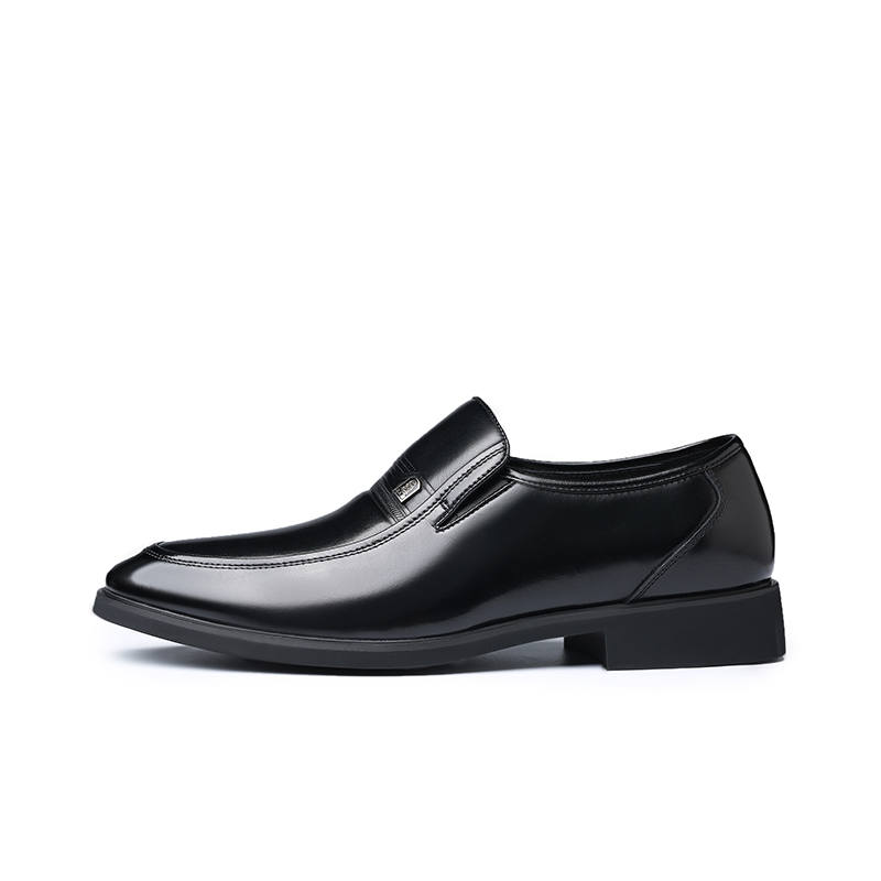 LAORENTOU Casual Leather Shoes Men's Low Top Black