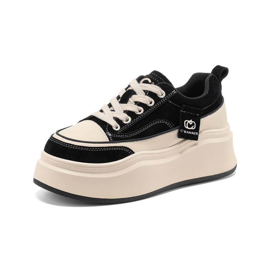 C°BANNER Cow Split Leather Abrasion Resistant Low top Skateboard Shoes Women's