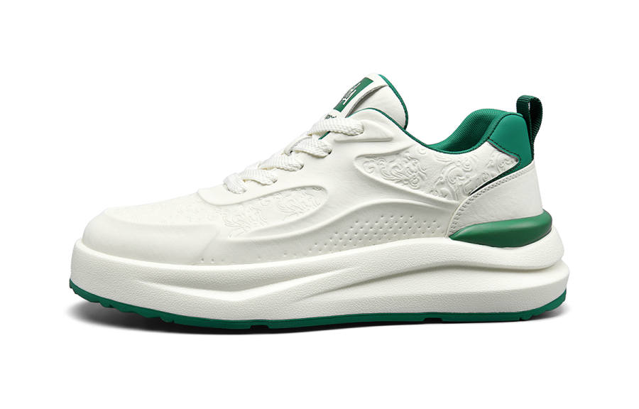 HLA Skateboard Shoes Men's Low Top Black/White/Green/White/Blue