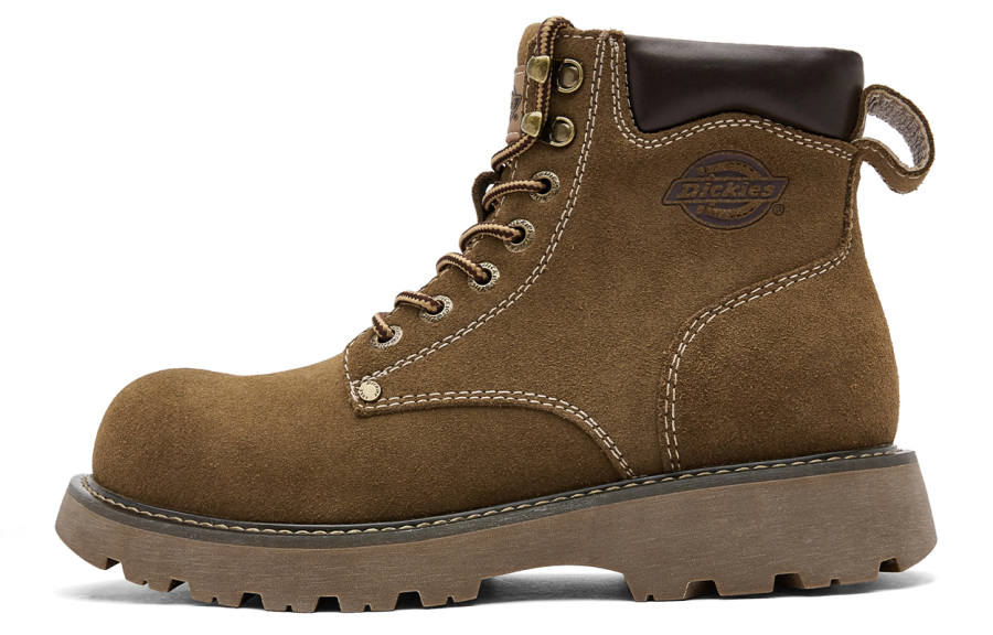 Dickies Dickies Vintage And Versatile Cow Split Leather Comfortable 12cm Work Boots Men's