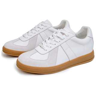 BAILUNHAN Cow Split Leather Height Increasing Height Increasing Low top Skateboard Shoes Unisex