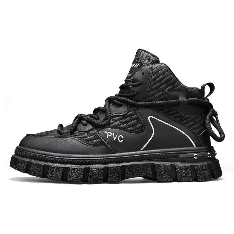 GONGNIUMEILI PU Short Combat Boots Men's