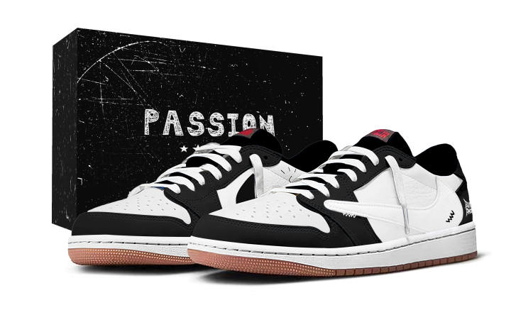 Jordan Travis Scott x Jordan Air Jordan 1 Reverse Trend, Low Box Hook Abrasion Resistant Abrasion Resistant Low top