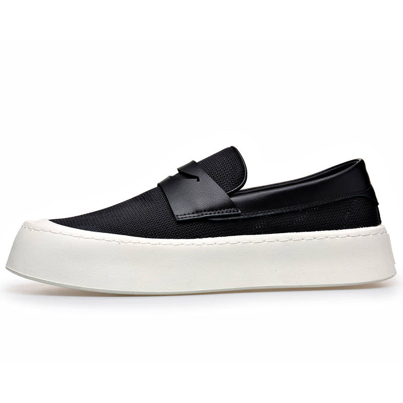 LUOMENG LUOMENG Mesh Low top Casual Shoes Men's Black