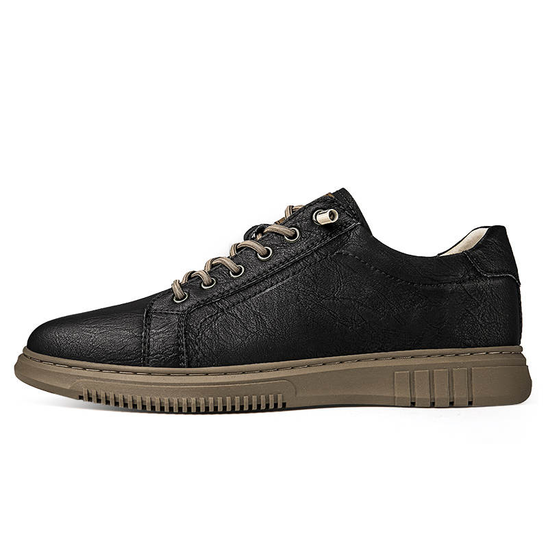 DILIKAN Cow Split Leather Low top Skateboard Shoes Men's