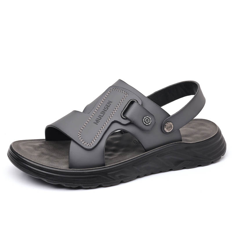 KACHILANG KACHILANG Cow Split Leather Beach Sandals Men's