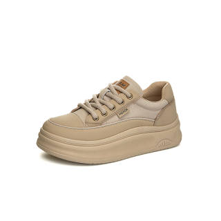 Zdwo Cow Split Leather Low top Casual Shoes Women's