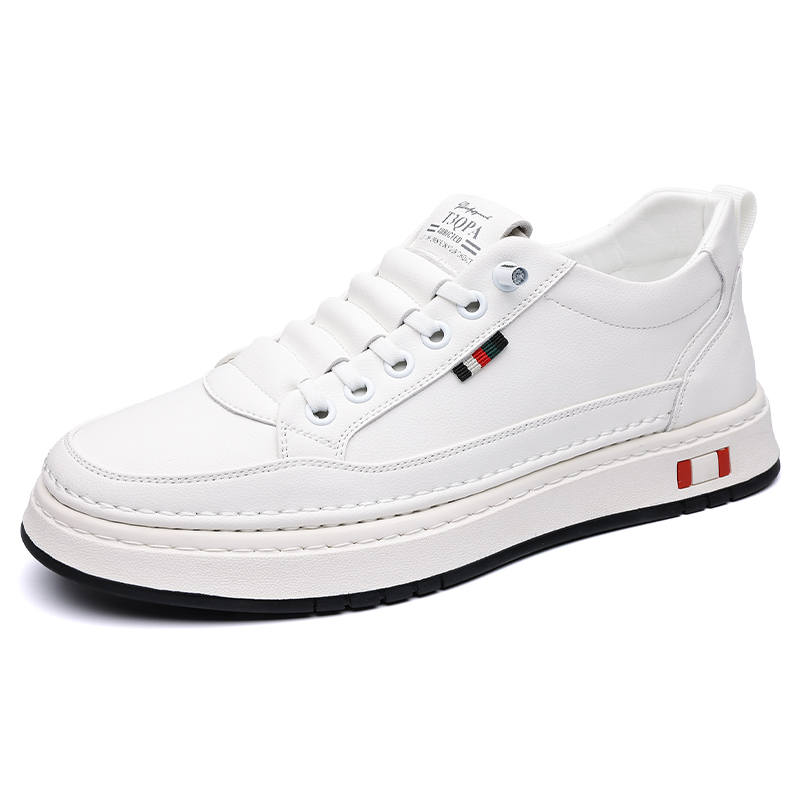 POPULAR ROUSE PR Cow Split Leather Low top Skateboard Shoes Men's