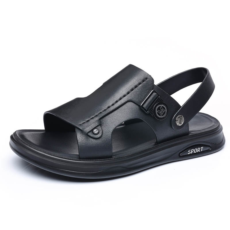 SHUPATE Beach Sandals Men's Black/Gray/Brown