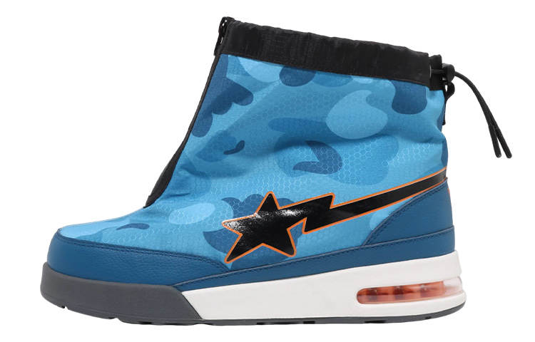 A BATHING APE BAPE A BATHING APE Zip Road Sta Honeycomb Camo Blue