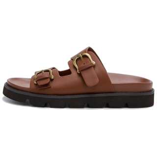 SAM EDELMAN Rubber Sole Slide Slippers Women's Brown