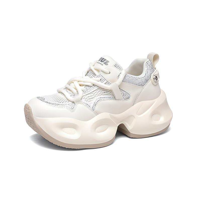 JINSITU Breathable Lightweight Height Increasing Low top Chunky Sneakers Women's