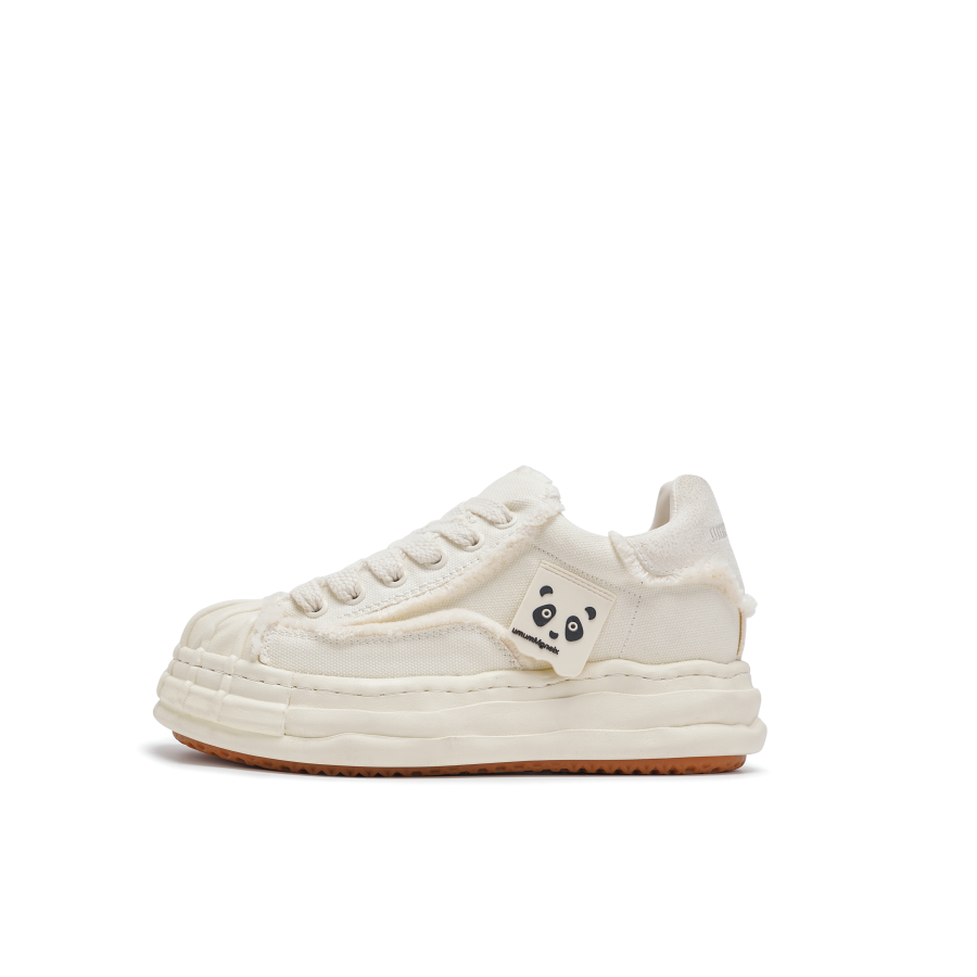 XIONGMAOMUMU Low top Skateboard Shoes Unisex Ecru