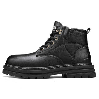 DUNNU Combat Boots Unisex Black