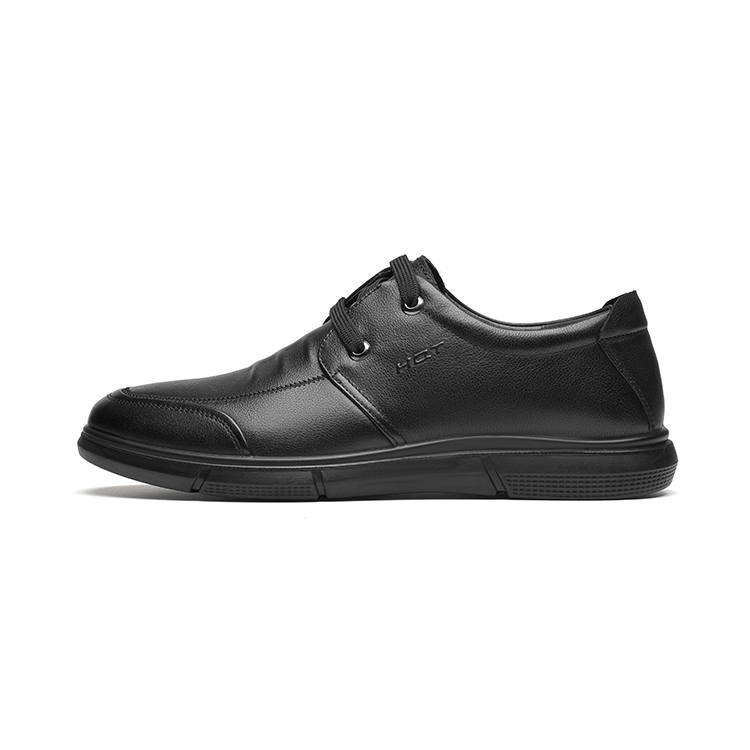 RED DRAGONFLY Cow Leather Casual Shoes Men's Black