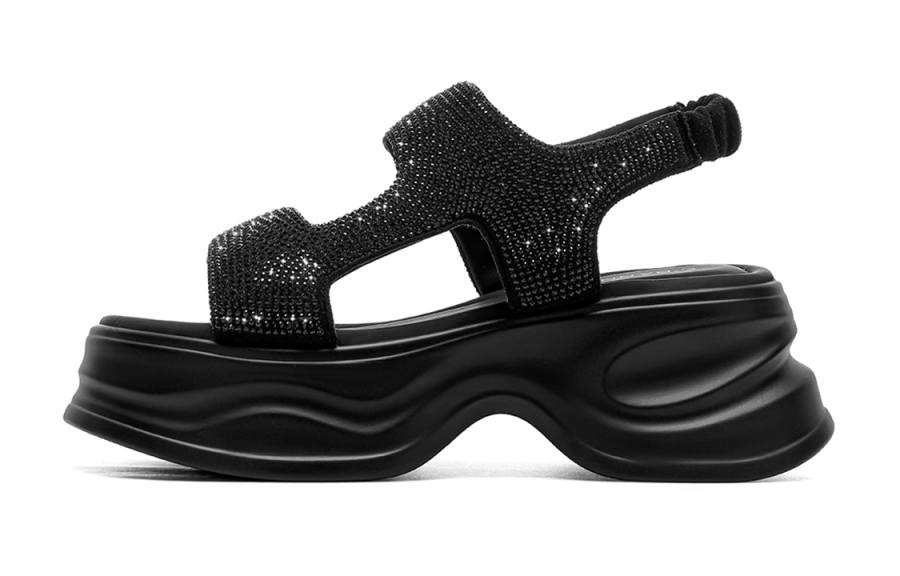 C°BANNER One Strap Sandals Women's Black