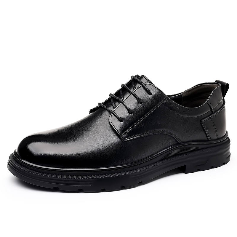 POPULAR ROUSE PR Top Grain Cow Leather Dress Shoes Men's Black
