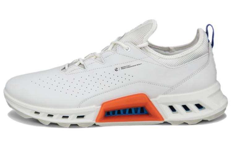 Ecco Leather Abrasion Resistant Breathable Low top Casual Shoes Men's White
