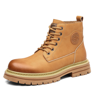 Shanpijiang Combat Boots Men's Black/Yellow