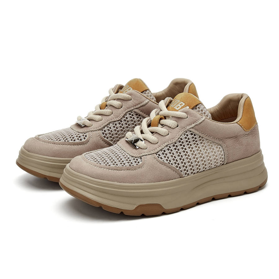 SHOUBA Low top Casual Shoes Women's Beige