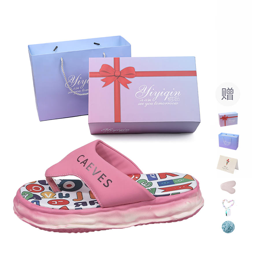 YIYIQIN Rubber Sole Flip Flops Women's Gift Box Set