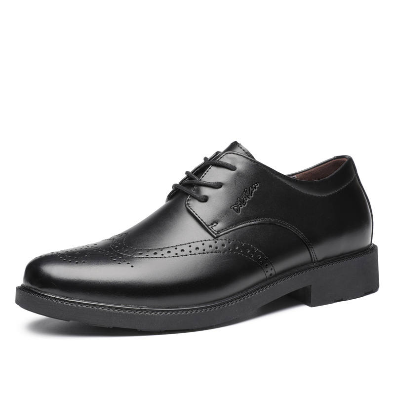 DILIKAN Cow Leather Dress Shoes Men's Black