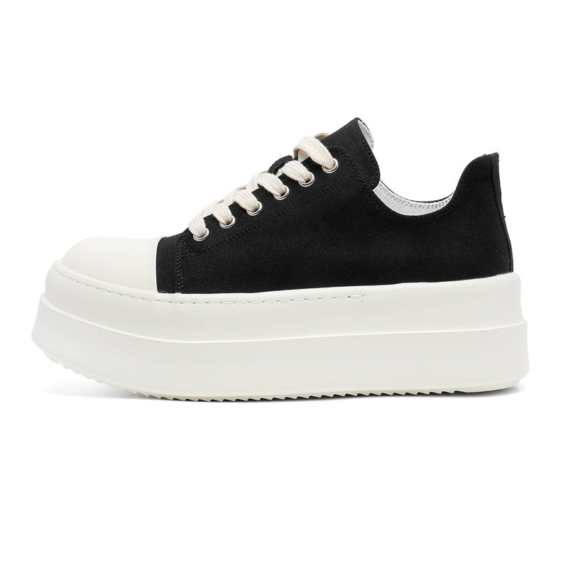 MINGYITU Mesh Abrasion Resistant Breathable Abrasion Resistant Breathable Low top Skateboard Shoes Men's Black