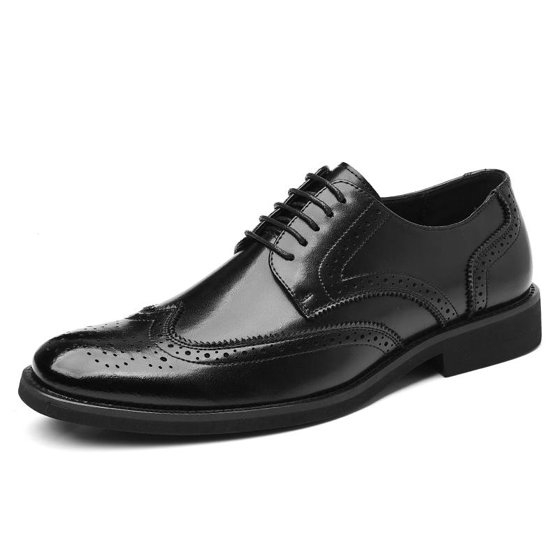 Shanpijiang Dress Shoes Men's Low Top Black/Brown