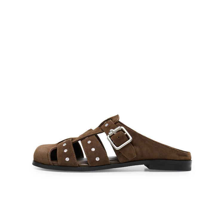 Lost In Echo Closed Toe Slippers Women's Dark Brown
