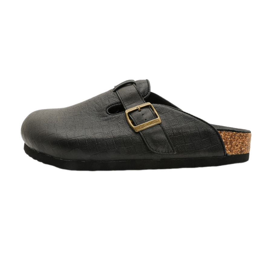 ABCYLM Rubber Sole Abrasion Resistant Abrasion Resistant Closed Toe Slippers Men's Black