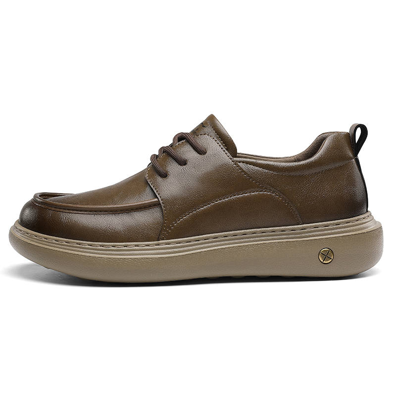 SEPTWOLVES Cool And Stylish Texture Platform Casual Shoes Men's HD