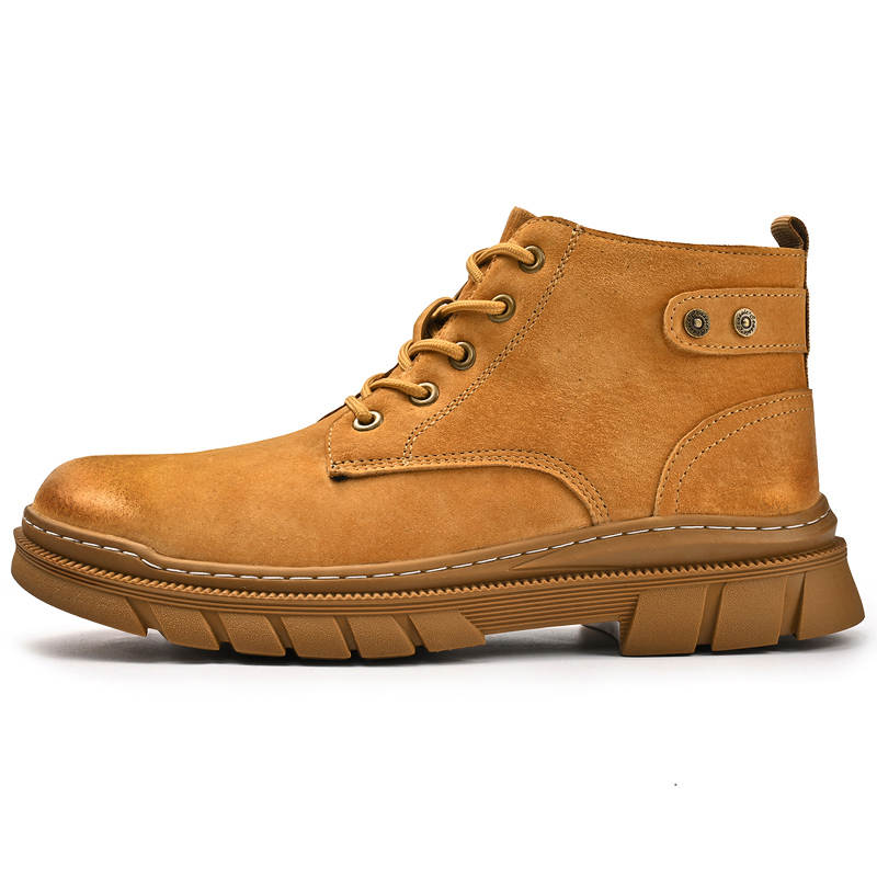 GONGNIUMEILI PU Short Combat Boots Men's