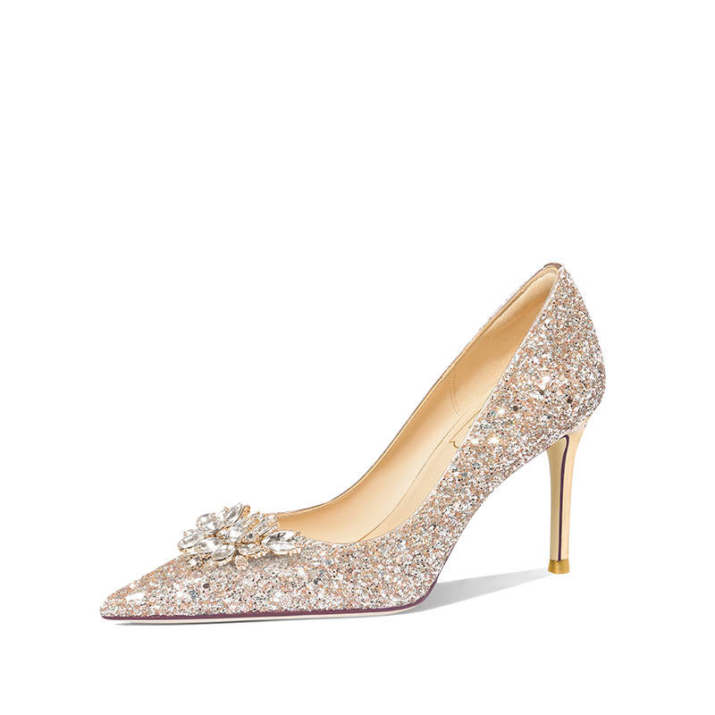 Holy Rose Sacred Rose Heart Beat Slim Heel Commemoration High Heels Women's