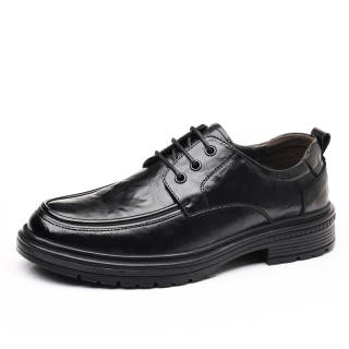YILICHUANZHANG Synthetic Leather Casual Shoes Men's Black