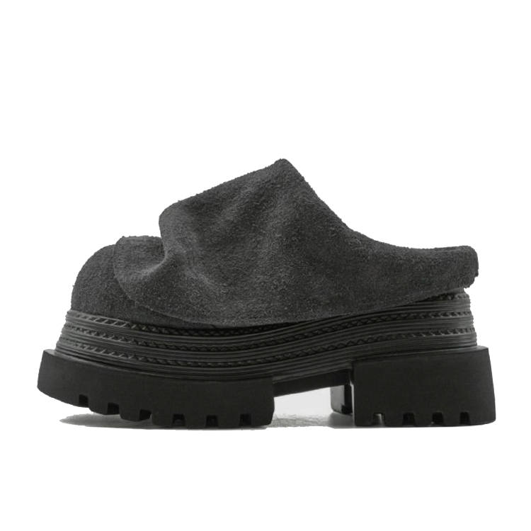 GULIA Abrasion Resistant Slip Resistant Closed Toe Slippers Women's Charcoal Gray