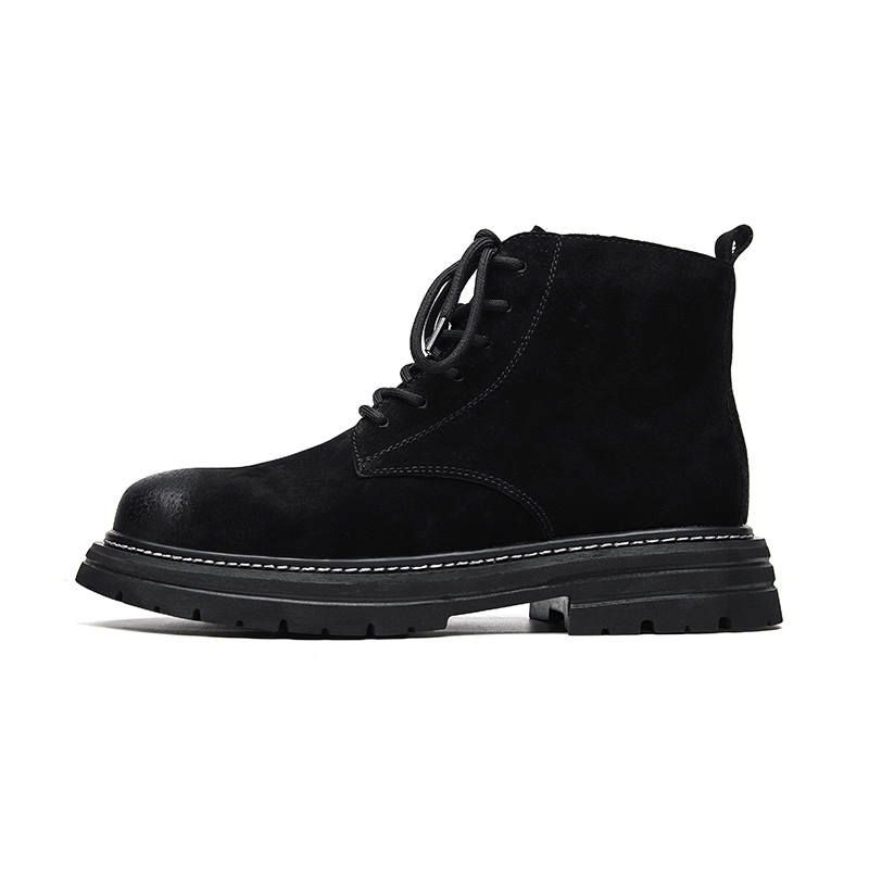 KAQIAODI Knee High Combat Boots Men's