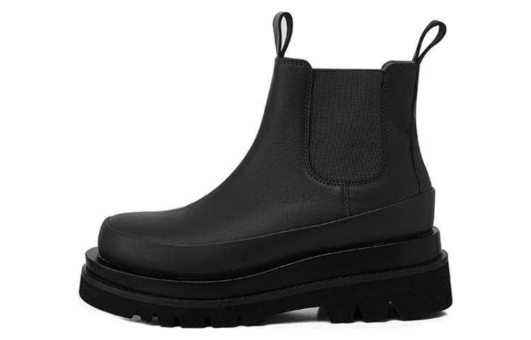 IMMI Top Grain Cow Leather Short Ankle Boots 6cm Women's
