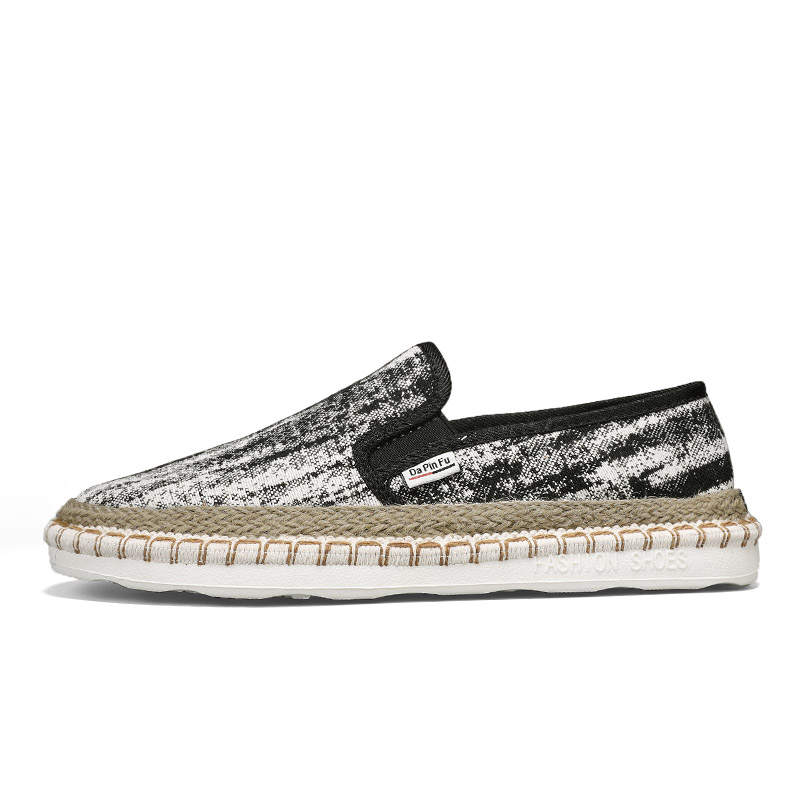 GONGNIUMEILI Espadrilles Men's Brown/Black