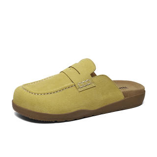 TEMPUR Abrasion Resistant Closed Toe Slippers Women's Yellow