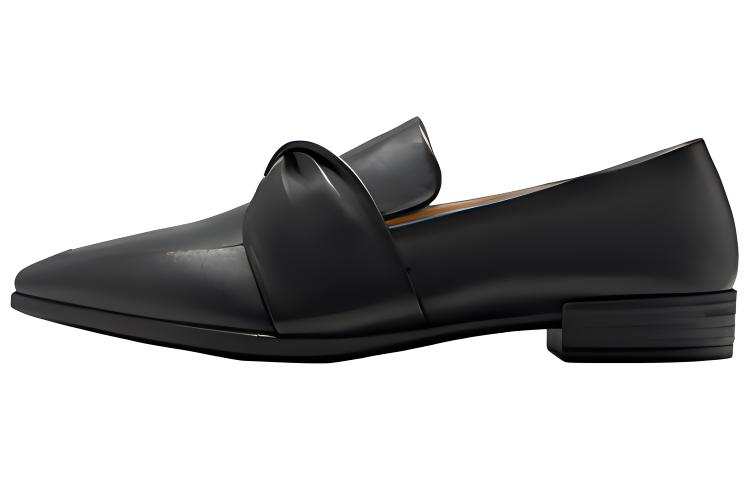 Ecco Leather Casual Shoes Women's Black