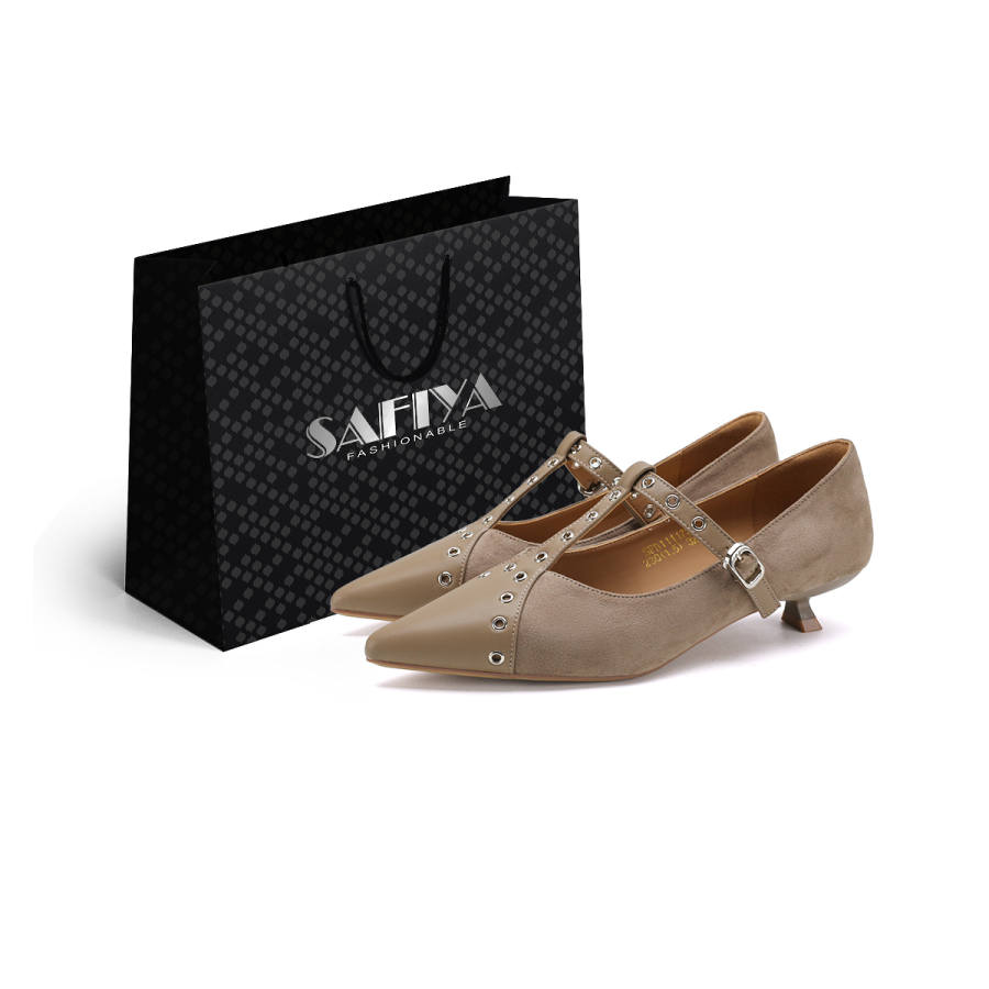 Safiya Sheepskin Slim Heel High Heels Women's