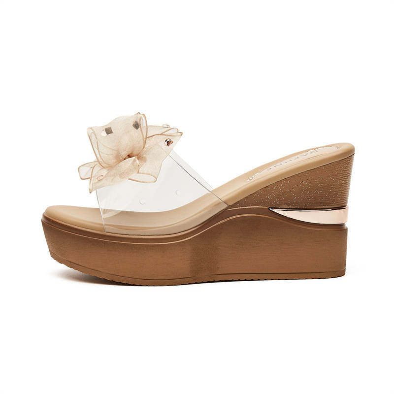 DAPHNE DAPHNE Slide Slippers Women's Champagne