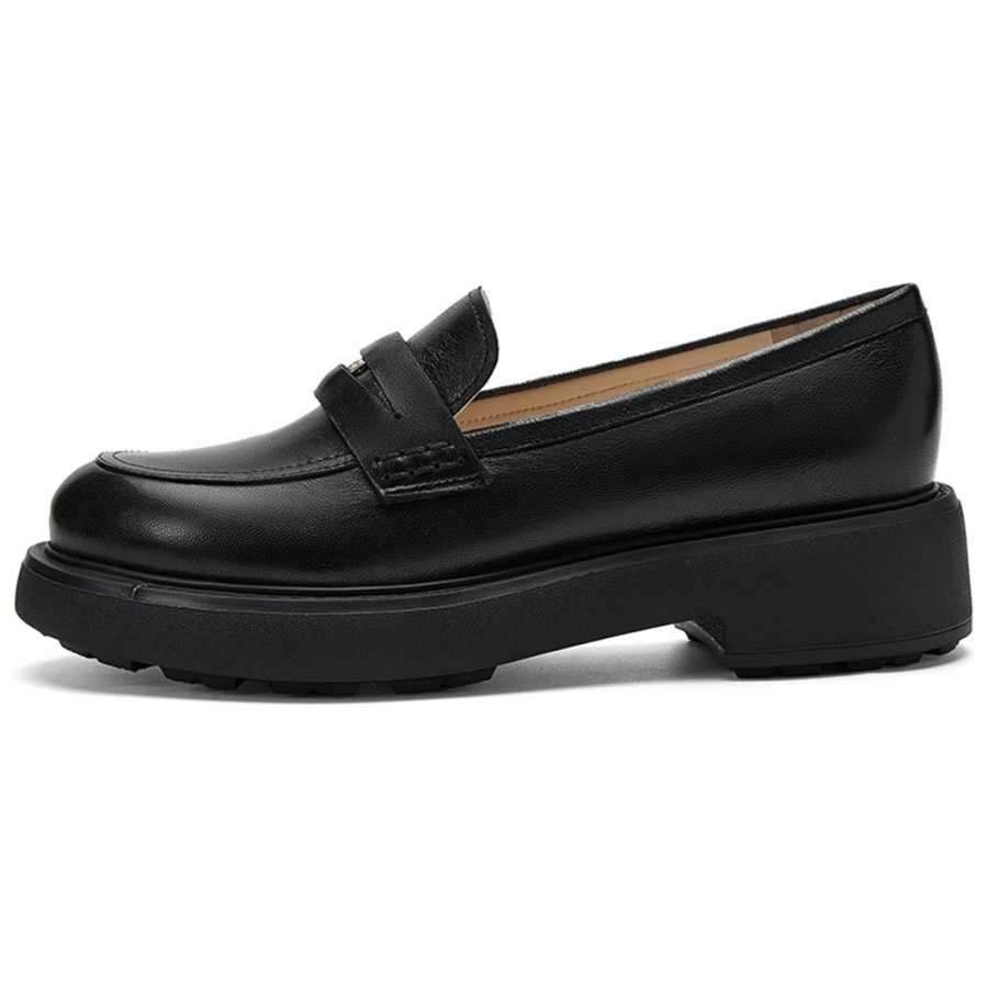 NINE WEST Sheepskin Loafers Women's Black