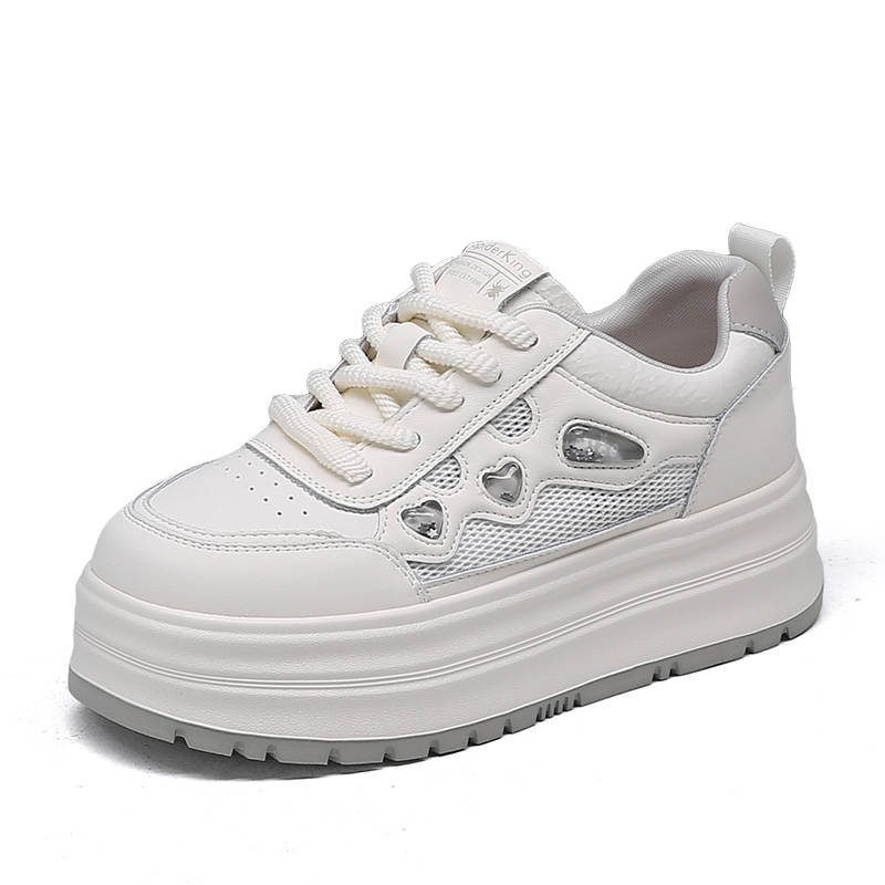 Spider King Low top Skateboard Shoes Women's Beige Gray