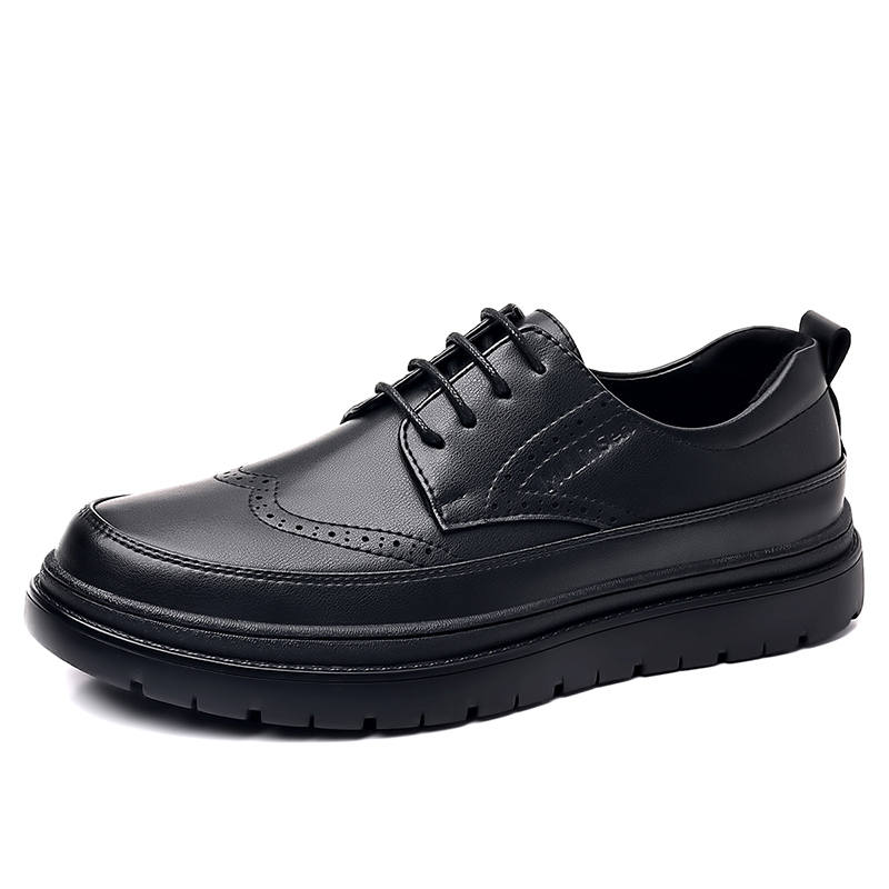 Mulinsen Synthetic Leather Casual Shoes Men's Black